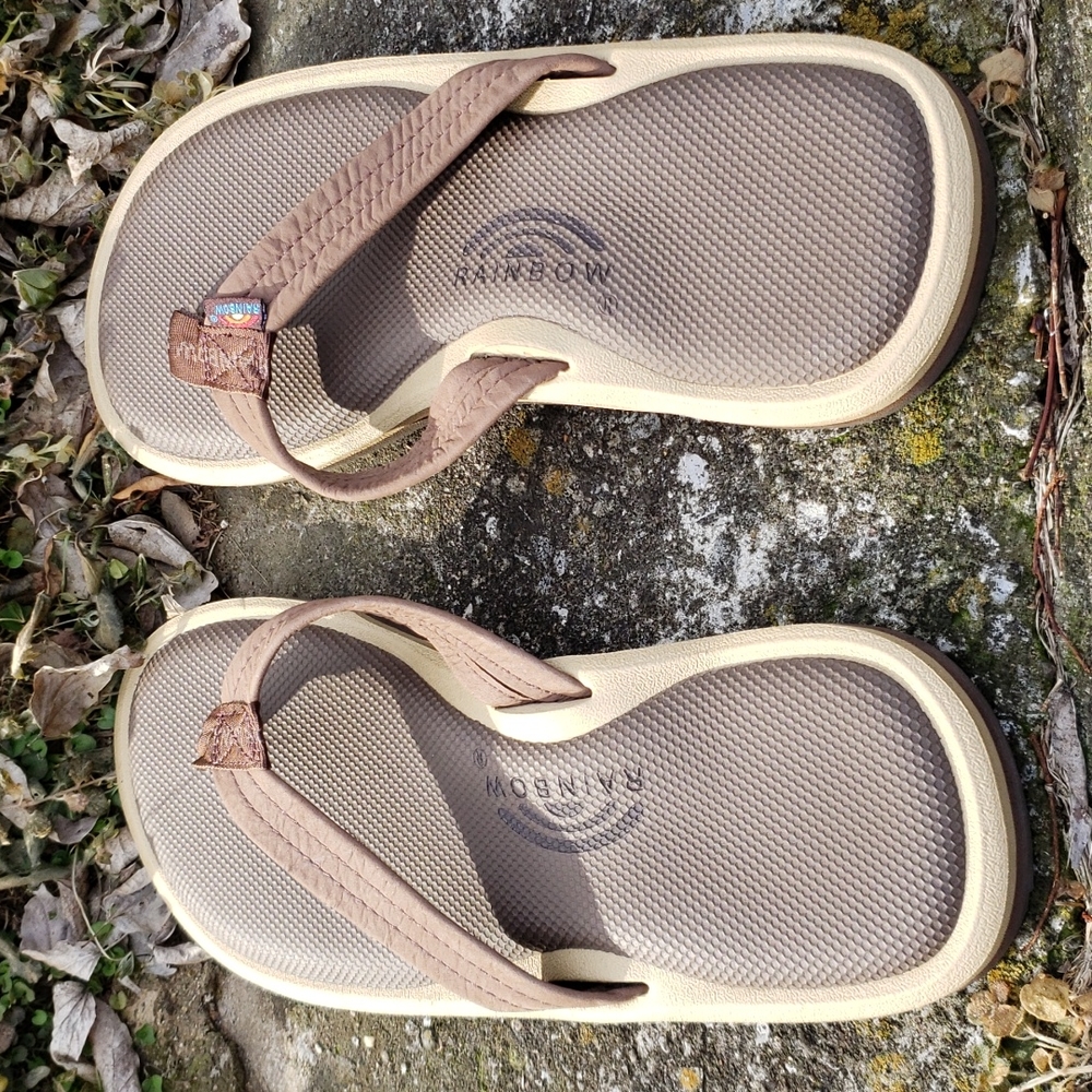 Rainbow Flip Flops